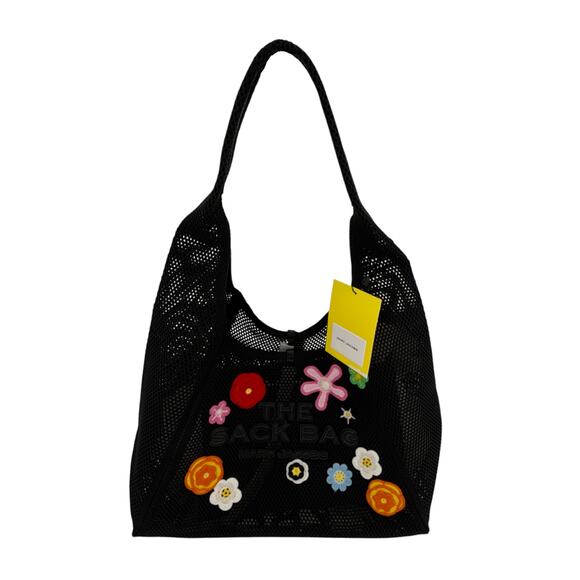 MARC JACOBS The Daisy Crochet Sack Bag in Black - Picture 4 of 12